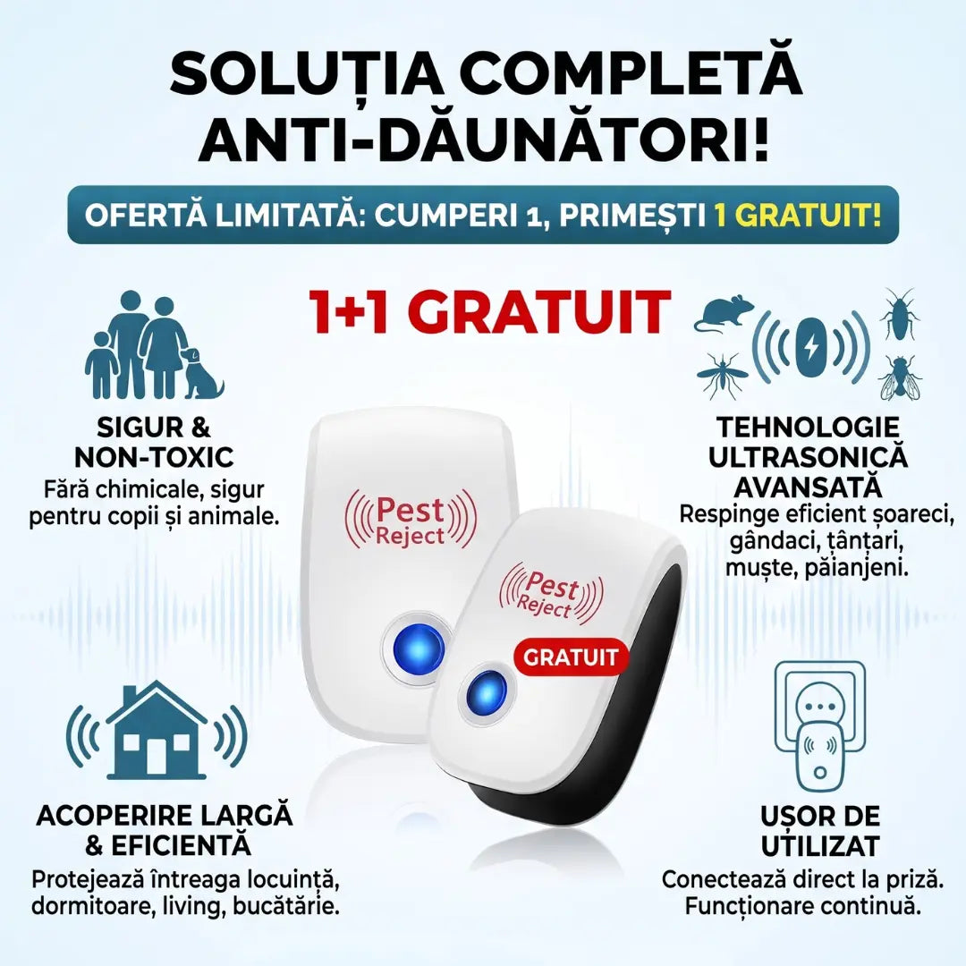 Aparat Anti Dăunători cu Ultrasunete