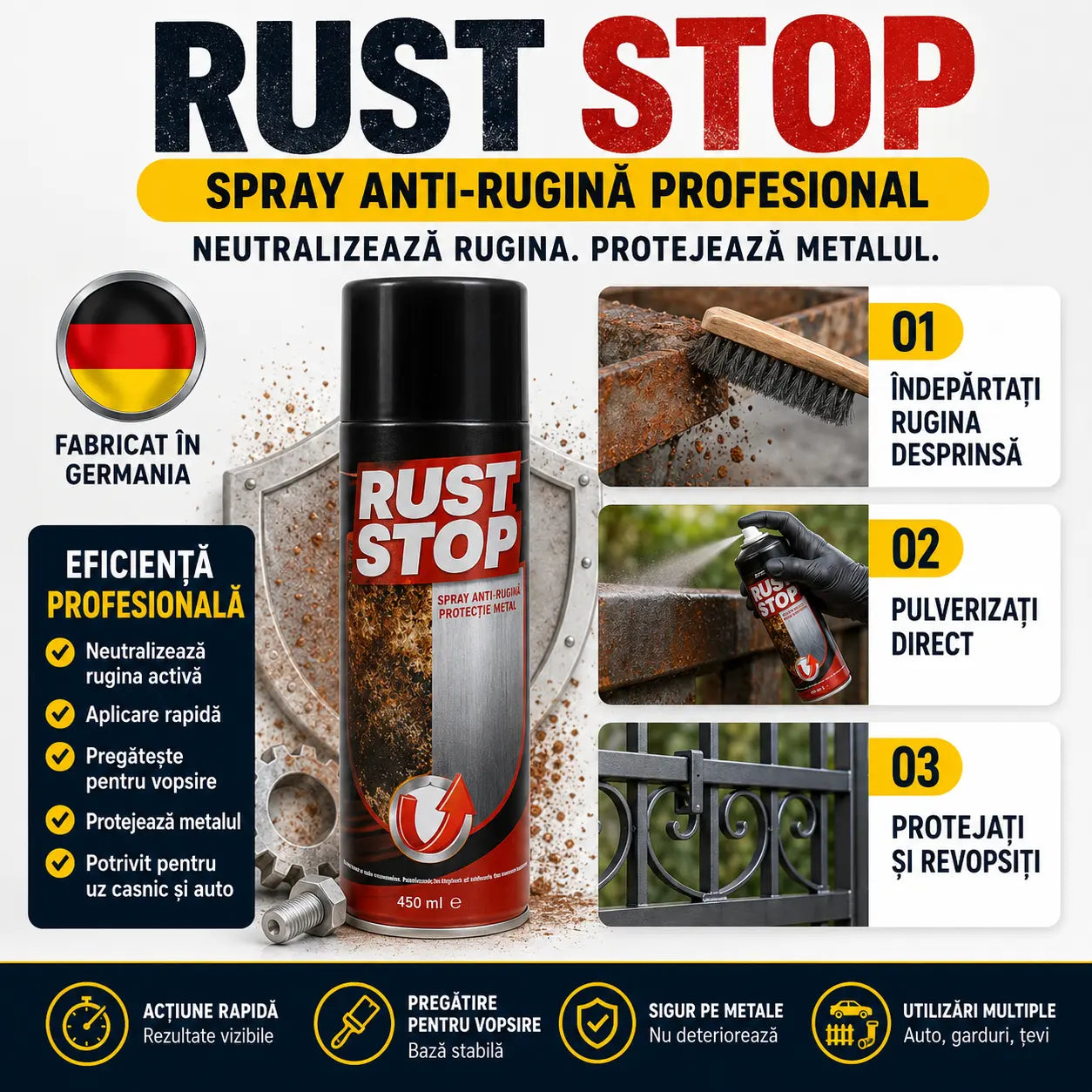 Spray Anti-Rugină RUST STOP